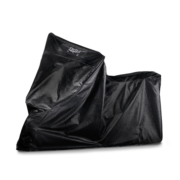 FUNDA CUBRE MOTO DELTA NEGRA- MEDIANO (M = M)-BR