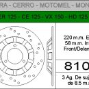 DISCO FRENO GILERA SUPER........HIERRO.DEL..HD8109