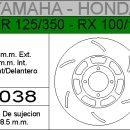 DISCO FRENO YAMAHA 100/115RX....HIERRO.DEL..HD8038