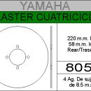 DISCO FRENO YAMAHA 200 BLASTER..HIERRO.TRAS.HD8057