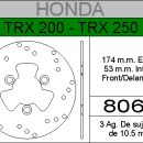 DISCO FRENO HONDA 200 TRX.......HIERRO.DEL..HD8065